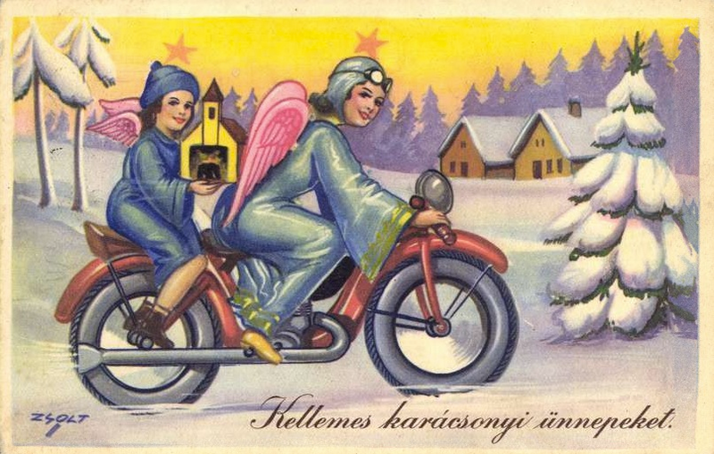 Illustration for article titled The Most Surreal Holiday Cards Ever Printed